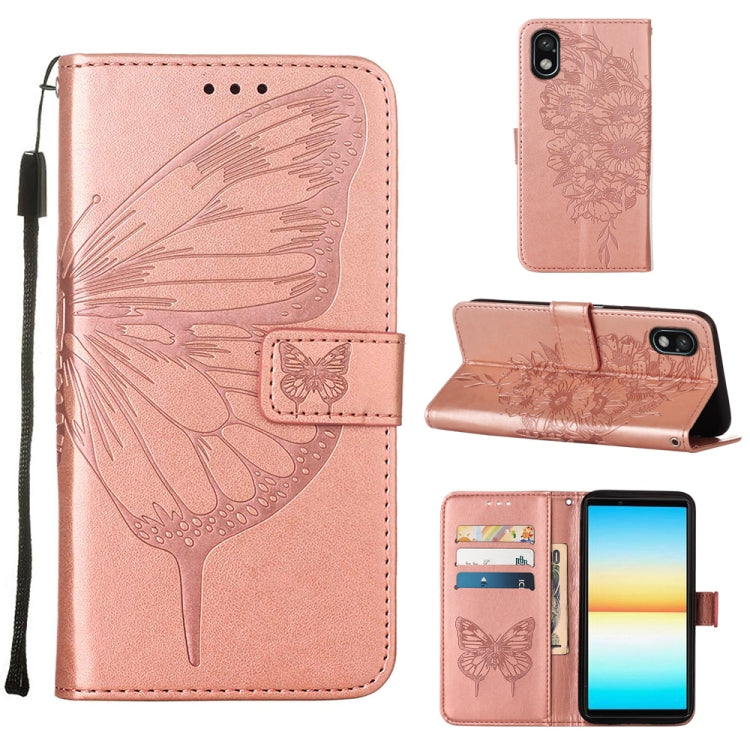 Embossed Butterfly Leather Phone Case, For OPPO Reno7 4G/F21 Pro, For Sony Xperia 1 IV, For Sony Xperia 10 IV, For Sony Xperia ACE III, For Xiaomi Redmi 10A, For Samsung Galaxy M33 5G