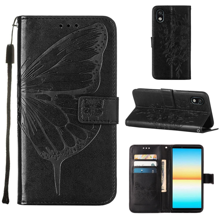 Embossed Butterfly Leather Phone Case, For OPPO Reno7 4G/F21 Pro, For Sony Xperia 1 IV, For Sony Xperia 10 IV, For Sony Xperia ACE III, For Xiaomi Redmi 10A, For Samsung Galaxy M33 5G