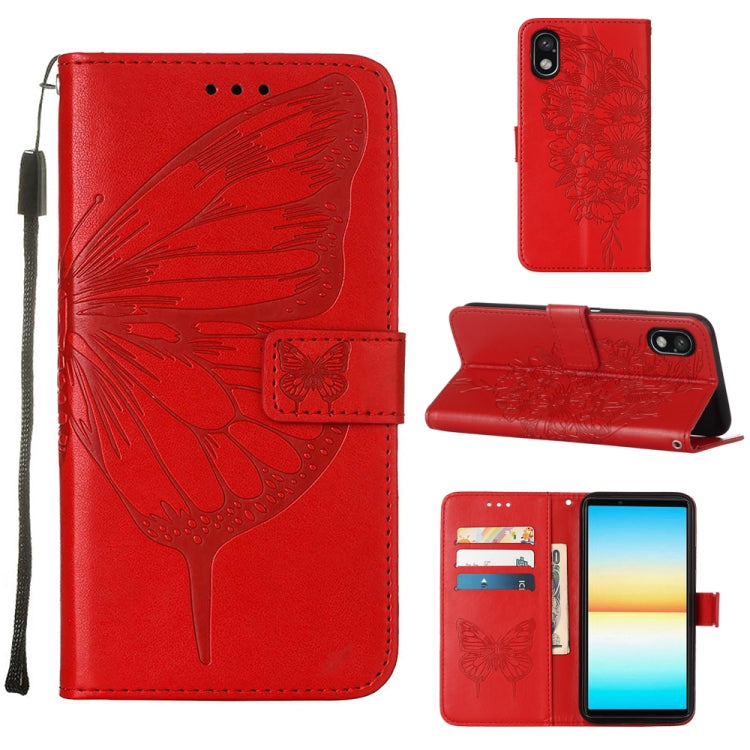 Embossed Butterfly Leather Phone Case, For OPPO Reno7 4G/F21 Pro, For Sony Xperia 1 IV, For Sony Xperia 10 IV, For Sony Xperia ACE III, For Xiaomi Redmi 10A, For Samsung Galaxy M33 5G