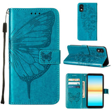 Load image into Gallery viewer, Embossed Butterfly Leather Phone Case, For OPPO Reno7 4G/F21 Pro, For Sony Xperia 1 IV, For Sony Xperia 10 IV, For Sony Xperia ACE III, For Xiaomi Redmi 10A, For Samsung Galaxy M33 5G