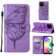 Load image into Gallery viewer, Embossed Butterfly Leather Phone Case, For OPPO Reno7 4G/F21 Pro, For Sony Xperia 1 IV, For Sony Xperia 10 IV, For Sony Xperia ACE III, For Xiaomi Redmi 10A, For Samsung Galaxy M33 5G
