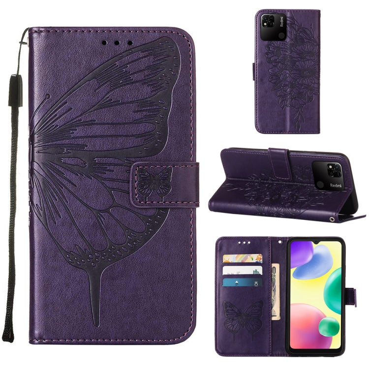 Embossed Butterfly Leather Phone Case, For OPPO Reno7 4G/F21 Pro, For Sony Xperia 1 IV, For Sony Xperia 10 IV, For Sony Xperia ACE III, For Xiaomi Redmi 10A, For Samsung Galaxy M33 5G
