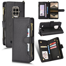 Litchi Texture Zipper Leather Phone Case, For Doogee S86 / S86 Pro, For Doogee S88 Pro / S88 Plus, For Doogee X96 Pro, For Sharp Aquos Zero6 / Aquos Air, For Sharp Aquos Wish, For Motorola Moto E40 / E30 / E20                                           ...