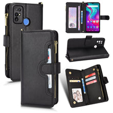 Load image into Gallery viewer, Litchi Texture Zipper Leather Phone Case, For Doogee S86 / S86 Pro, For Doogee X96 Pro, For Sharp Aquos Zero6 / Aquos Air, For Sharp Aquos Wish, For Motorola Moto E40 / E30 / E20, For Motorola Edge X30 / Edge 30 Pro /Edge+ 2020                         ...