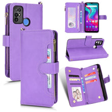 Load image into Gallery viewer, Litchi Texture Zipper Leather Phone Case, For Doogee S86 / S86 Pro, For Doogee X96 Pro, For Sharp Aquos Zero6 / Aquos Air, For Sharp Aquos Wish, For Motorola Moto E40 / E30 / E20, For Motorola Edge X30 / Edge 30 Pro /Edge+ 2020                         ...