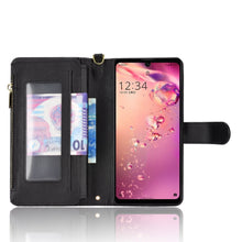 Load image into Gallery viewer, Litchi Texture Zipper Leather Phone Case, For Sharp Aquos Zero6 / Aquos Air, For Sharp Aquos Wish, For Motorola Moto E40 / E30 / E20, For Motorola Edge X30 / Edge 30 Pro /Edge+ 2020, For Motorola Moto G Stylus 5G  2021, For OPPO F17 / A73 4G / A73 2020...