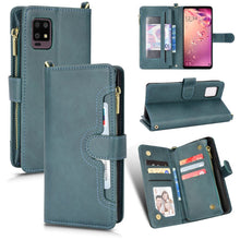 Load image into Gallery viewer, Litchi Texture Zipper Leather Phone Case, For Doogee S86 / S86 Pro, For Doogee S88 Pro / S88 Plus, For Doogee X96 Pro, For Sharp Aquos Zero6 / Aquos Air, For Sharp Aquos Wish, For Motorola Moto E40 / E30 / E20                                           ...