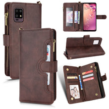 Load image into Gallery viewer, Litchi Texture Zipper Leather Phone Case, For Sharp Aquos Zero6 / Aquos Air, For Sharp Aquos Wish, For Motorola Moto E40 / E30 / E20, For Motorola Edge X30 / Edge 30 Pro /Edge+ 2020, For Motorola Moto G Stylus 5G  2021, For OPPO F17 / A73 4G / A73 2020...