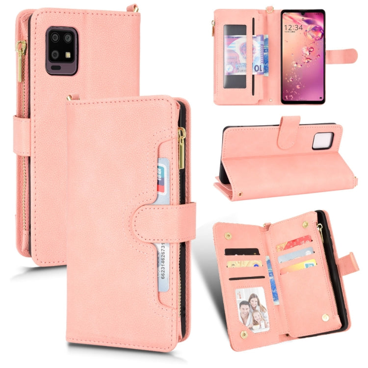 Litchi Texture Zipper Leather Phone Case, For Sharp Aquos Zero6 / Aquos Air, For Sharp Aquos Wish, For Motorola Moto E40 / E30 / E20, For Motorola Edge X30 / Edge 30 Pro /Edge+ 2020, For Motorola Moto G Stylus 5G  2021, For OPPO F17 / A73 4G / A73 2020...