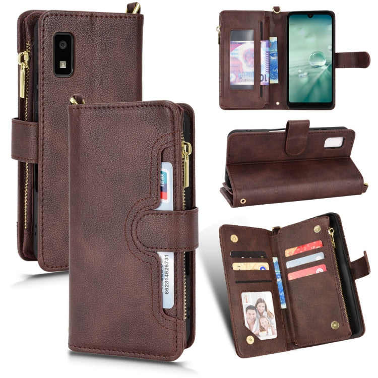 Litchi Texture Zipper Leather Phone Case, For Doogee S86 / S86 Pro, For Doogee X96 Pro, For Sharp Aquos Zero6 / Aquos Air, For Sharp Aquos Wish, For Motorola Moto E40 / E30 / E20, For Motorola Edge X30 / Edge 30 Pro /Edge+ 2020                         ...