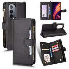 Load image into Gallery viewer, Litchi Texture Zipper Leather Phone Case, For Doogee S86 / S86 Pro, For Doogee S88 Pro / S88 Plus, For Doogee X96 Pro, For Sharp Aquos Zero6 / Aquos Air, For Sharp Aquos Wish, For Motorola Moto E40 / E30 / E20                                           ...