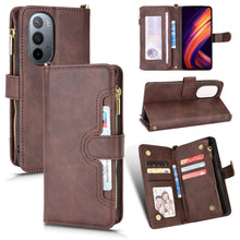 Load image into Gallery viewer, Litchi Texture Zipper Leather Phone Case, For Doogee S86 / S86 Pro, For Doogee S88 Pro / S88 Plus, For Doogee X96 Pro, For Sharp Aquos Zero6 / Aquos Air, For Sharp Aquos Wish, For Motorola Moto E40 / E30 / E20                                           ...