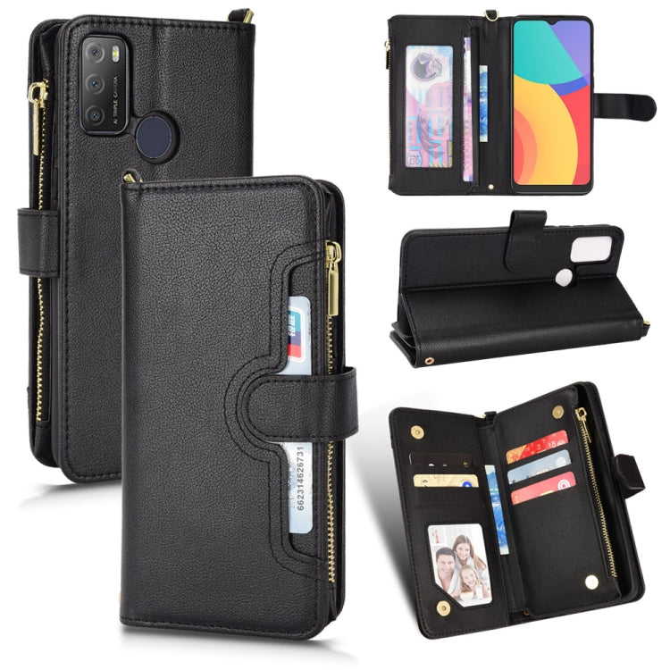 Litchi Texture Zipper Leather Phone Case, For OPPO Realme C21Y, For OPPO Realme GT 5G / Realme GT Neo 5G, For Alcatel 1S 2021 / 3L 2021, For Xiaomi Redmi Note 10 Pro / 10 Pro Max 4G, For Xiaomi Redmi Note 10 4G / Note 10S, For Nokia XR20               ...