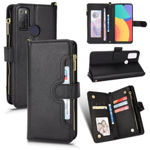 Load image into Gallery viewer, Litchi Texture Zipper Leather Phone Case, For OPPO Realme GT 5G / Realme GT Neo 5G, For Alcatel 1S 2021 / 3L 2021, For Xiaomi Redmi Note 10 Pro / 10 Pro Max 4G, For Xiaomi Redmi Note 10 4G / Note 10S, For Nokia XR20, For Sony Xperia 5 III              ...