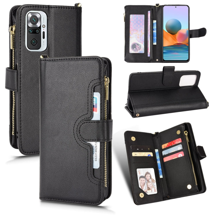 Litchi Texture Zipper Leather Phone Case, For OPPO Realme C21Y, For OPPO Realme GT 5G / Realme GT Neo 5G, For Alcatel 1S 2021 / 3L 2021, For Xiaomi Redmi Note 10 Pro / 10 Pro Max 4G, For Xiaomi Redmi Note 10 4G / Note 10S, For Nokia XR20               ...