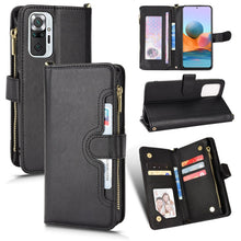 Load image into Gallery viewer, Litchi Texture Zipper Leather Phone Case, For OPPO Realme C21Y, For OPPO Realme GT 5G / Realme GT Neo 5G, For Alcatel 1S 2021 / 3L 2021, For Xiaomi Redmi Note 10 Pro / 10 Pro Max 4G, For Xiaomi Redmi Note 10 4G / Note 10S, For Nokia XR20               ...