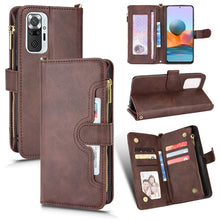 Load image into Gallery viewer, Litchi Texture Zipper Leather Phone Case, For Xiaomi Redmi Note 10 Pro / 10 Pro Max 4G, For Xiaomi Redmi Note 10 4G / Note 10S, For Nokia XR20, For Sony Xperia 5 III, For Sony Xperia 10 III, For OnePlus 10 Pro 5G, For OnePlus Nord 2 5G