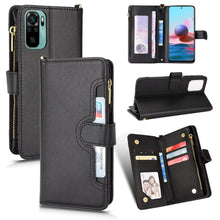 Load image into Gallery viewer, Litchi Texture Zipper Leather Phone Case, For Xiaomi Redmi Note 10 Pro / 10 Pro Max 4G, For Xiaomi Redmi Note 10 4G / Note 10S, For Nokia XR20, For Sony Xperia 5 III, For Sony Xperia 10 III, For OnePlus 10 Pro 5G, For OnePlus Nord 2 5G