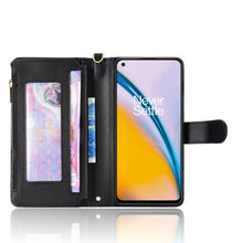 Load image into Gallery viewer, Litchi Texture Zipper Leather Phone Case, For OnePlus Nord 2 5G