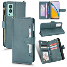 Load image into Gallery viewer, Litchi Texture Zipper Leather Phone Case, For OnePlus Nord 2 5G