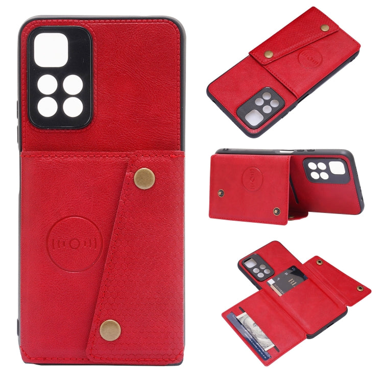 Double Buckle PU + TPU Shockproof Magnetic Phone Case, For Xiaomi Redmi 10C, For Xiaomi Redmi Note 11 5G Chinese, For Xiaomi Redmi Note 11E, For Xiaomi Redmi 10, For Xiaomi Poco M4 Pro 4G, For Xiaomi Poco X4 Pro, For Xiaomi 12, For Xiaomi 12 Pro       ...