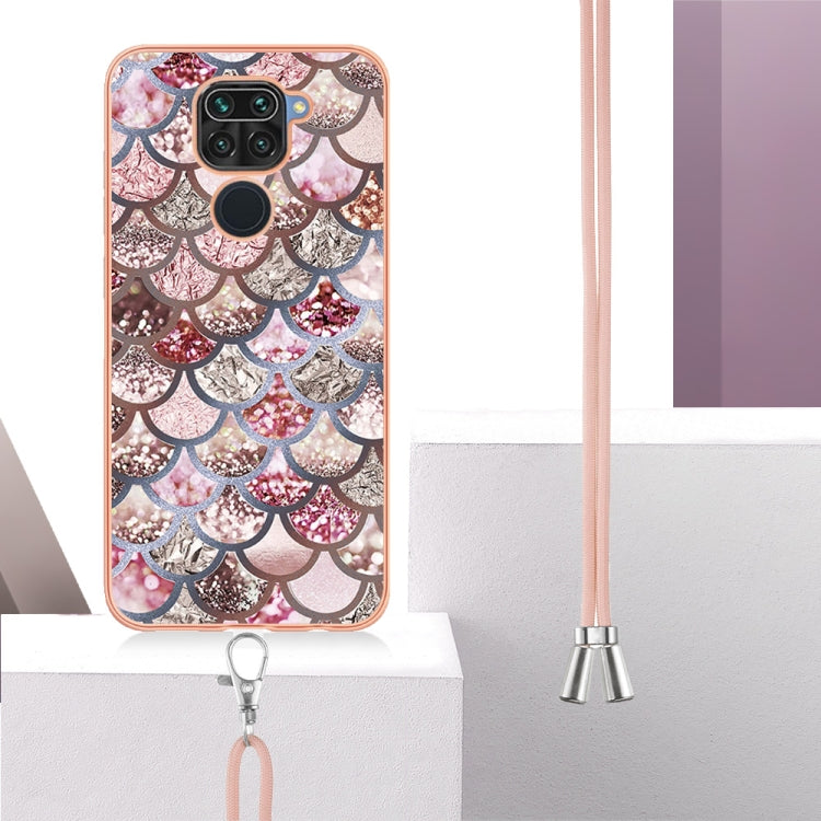 Electroplating IMD TPU Phone Case with Lanyard, For Xiaomi Redmi Note 9 / Redmi 10X 4G, For Xiaomi Redmi Note 11 Pro China, For Xiaomi Redmi Note 11 Pro 5G / 4G Global, For Xiaomi Redmi Note 11S / Note 11 Global