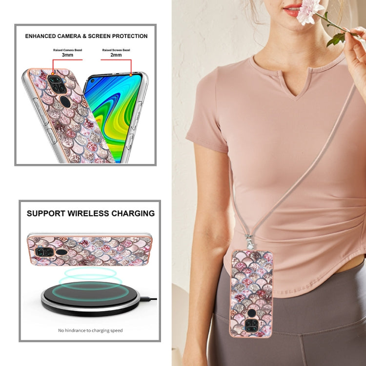 Electroplating IMD TPU Phone Case with Lanyard, For Xiaomi Redmi Note 9 / Redmi 10X 4G, For Xiaomi Redmi Note 11 Pro China, For Xiaomi Redmi Note 11 Pro 5G / 4G Global, For Xiaomi Redmi Note 11S / Note 11 Global