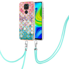 Load image into Gallery viewer, Electroplating IMD TPU Phone Case with Lanyard, For Xiaomi Redmi Note 9 / Redmi 10X 4G, For Xiaomi Redmi Note 11 Pro China, For Xiaomi Redmi Note 11 Pro 5G / 4G Global, For Xiaomi Redmi Note 11S / Note 11 Global