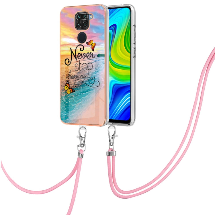 Electroplating IMD TPU Phone Case with Lanyard, For Xiaomi Redmi Note 9 / Redmi 10X 4G, For Xiaomi Redmi Note 11 Pro China, For Xiaomi Redmi Note 11 Pro 5G / 4G Global, For Xiaomi Redmi Note 11S / Note 11 Global
