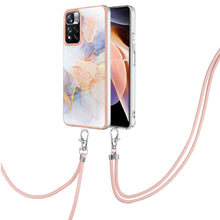 Load image into Gallery viewer, Electroplating IMD TPU Phone Case with Lanyard, For Xiaomi Redmi Note 9 / Redmi 10X 4G, For Xiaomi Redmi Note 11 Pro China, For Xiaomi Redmi Note 11 Pro 5G / 4G Global, For Xiaomi Redmi Note 11S / Note 11 Global