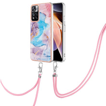 Load image into Gallery viewer, Electroplating IMD TPU Phone Case with Lanyard, For Xiaomi Redmi Note 9 / Redmi 10X 4G, For Xiaomi Redmi Note 11 Pro China, For Xiaomi Redmi Note 11 Pro 5G / 4G Global, For Xiaomi Redmi Note 11S / Note 11 Global