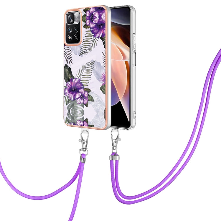 Electroplating IMD TPU Phone Case with Lanyard, For Xiaomi Redmi Note 9 / Redmi 10X 4G, For Xiaomi Redmi Note 11 Pro China, For Xiaomi Redmi Note 11 Pro 5G / 4G Global, For Xiaomi Redmi Note 11S / Note 11 Global