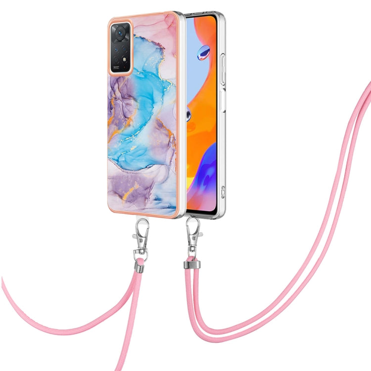 Electroplating IMD TPU Phone Case with Lanyard, For Xiaomi Redmi Note 9 / Redmi 10X 4G, For Xiaomi Redmi Note 11 Pro China, For Xiaomi Redmi Note 11 Pro 5G / 4G Global, For Xiaomi Redmi Note 11S / Note 11 Global