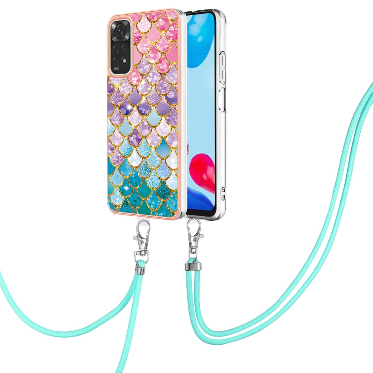 Electroplating IMD TPU Phone Case with Lanyard, For Xiaomi Redmi Note 9 / Redmi 10X 4G, For Xiaomi Redmi Note 11 Pro China, For Xiaomi Redmi Note 11 Pro 5G / 4G Global, For Xiaomi Redmi Note 11S / Note 11 Global