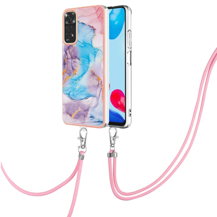 Electroplating IMD TPU Phone Case with Lanyard, For Xiaomi Redmi Note 9 / Redmi 10X 4G, For Xiaomi Redmi Note 11 Pro China, For Xiaomi Redmi Note 11 Pro 5G / 4G Global, For Xiaomi Redmi Note 11S / Note 11 Global