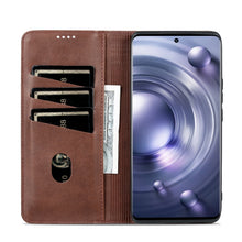 Load image into Gallery viewer, AZNS Magnetic Calf Texture Leather Phone Case, For vivo X80, For Xiaomi POCO X4 Pro 5G