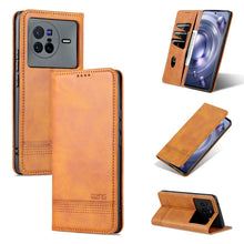 Load image into Gallery viewer, AZNS Magnetic Calf Texture Leather Phone Case, For vivo X80, For Xiaomi POCO X4 Pro 5G