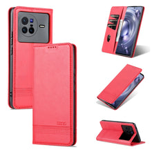 Load image into Gallery viewer, AZNS Magnetic Calf Texture Leather Phone Case, For vivo X80, For Xiaomi POCO X4 Pro 5G