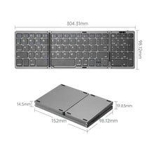 Load image into Gallery viewer, B089 Bluetooth Foldable Keyboard with Numeric, B089(Silver), B089 (Black)
