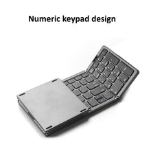 Load image into Gallery viewer, B089 Bluetooth Foldable Keyboard with Numeric, B089(Silver), B089 (Black)