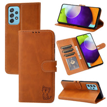 Load image into Gallery viewer, Embossed Happy Cat Pattern Leather Phone Case, For Google Pixel 6a, For Google Pixel 7 5G, For Google Pixel 7 Pro 5G, For Xiaomi Redmi 10A, For Xiaomi Redmi Note 11 4G Global/11S, For Xiaomi Redmi Note 11 Pro Global, For Samsung Galaxy A23 4G          ...