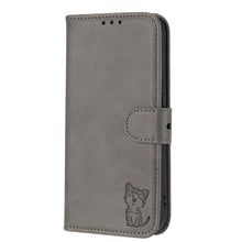 Load image into Gallery viewer, Embossed Happy Cat Pattern Leather Phone Case, For Sony Xperia 1 IV, For Sony Xperia 10 IV, For Xiaomi Redmi Note 11E