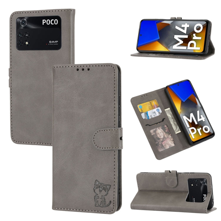 Embossed Happy Cat Pattern Leather Phone Case, For Google Pixel 6a, For Google Pixel 7 5G, For Google Pixel 7 Pro 5G, For Xiaomi Redmi 10A, For Xiaomi Redmi Note 11 4G Global/11S, For Xiaomi Redmi Note 11 Pro Global, For Samsung Galaxy A23 4G          ...