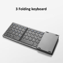 Load image into Gallery viewer, B089T Foldable Bluetooth Keyboard Rechargeable with Touchpad, B089T(Grey), B089T  (Silver), B089T (Black)