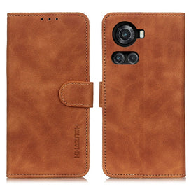 KHAZNEH Retro Texture Horizontal Flip Leather Phone Case, For Motorola Moto G 5G 2022, For OnePlus ACE/10R, For Xiaomi 12 Lite