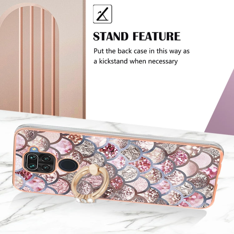 Electroplating IMD TPU Phone Case with Ring, For Xiaomi Redmi Note 9 / Redmi 10X 4G, For Xiaomi Redmi Note 11 China, For Xiaomi Redmi Note 11 Pro China, For Xiaomi Redmi Note 11 Pro 5G / 4G Global, For Xiaomi Redmi Note 11S / Note 11 Global