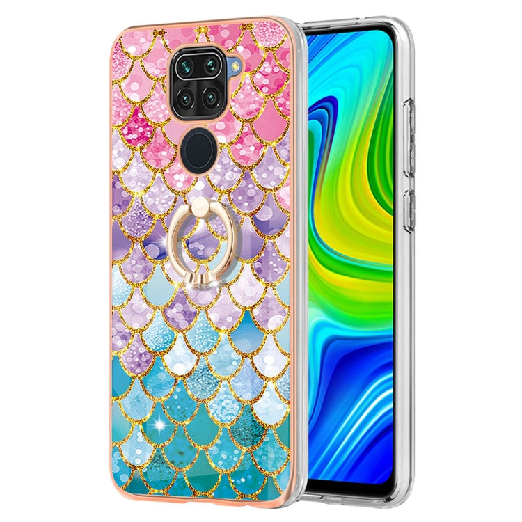 Electroplating IMD TPU Phone Case with Ring, For Xiaomi Redmi Note 9 / Redmi 10X 4G, For Xiaomi Redmi Note 11 China, For Xiaomi Redmi Note 11 Pro China, For Xiaomi Redmi Note 11 Pro 5G / 4G Global, For Xiaomi Redmi Note 11S / Note 11 Global
