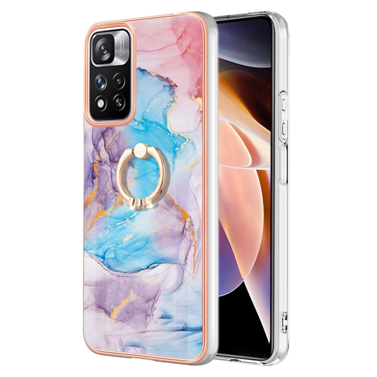 Electroplating IMD TPU Phone Case with Ring, For Xiaomi Redmi Note 9 / Redmi 10X 4G, For Xiaomi Redmi Note 11 China, For Xiaomi Redmi Note 11 Pro China, For Xiaomi Redmi Note 11 Pro 5G / 4G Global, For Xiaomi Redmi Note 11S / Note 11 Global