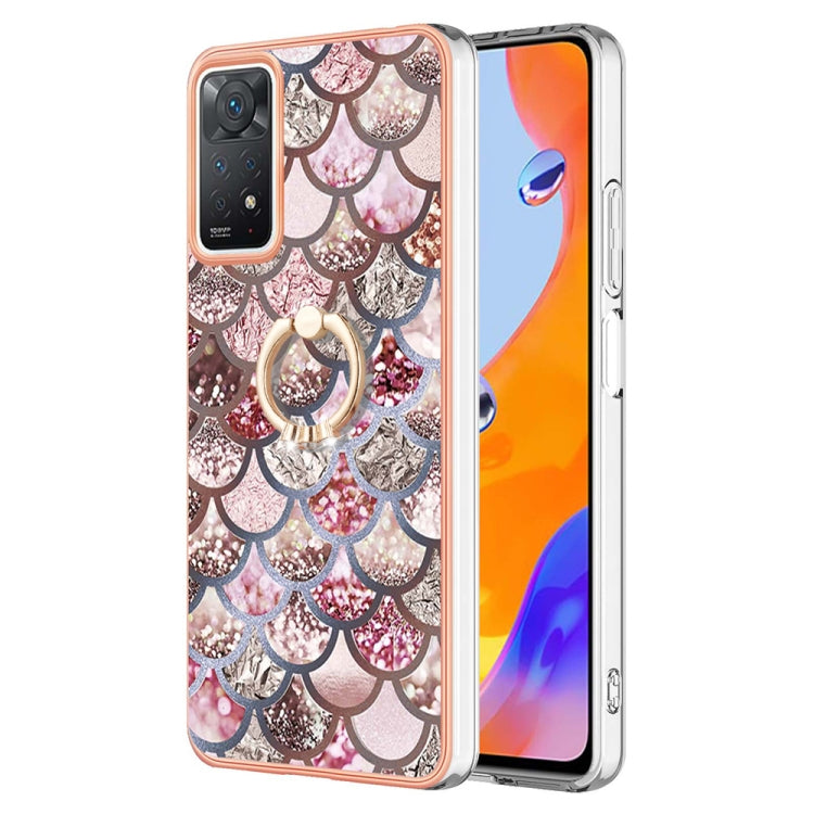 Electroplating IMD TPU Phone Case with Ring, For Xiaomi Redmi Note 9 / Redmi 10X 4G, For Xiaomi Redmi Note 11 China, For Xiaomi Redmi Note 11 Pro China, For Xiaomi Redmi Note 11 Pro 5G / 4G Global, For Xiaomi Redmi Note 11S / Note 11 Global