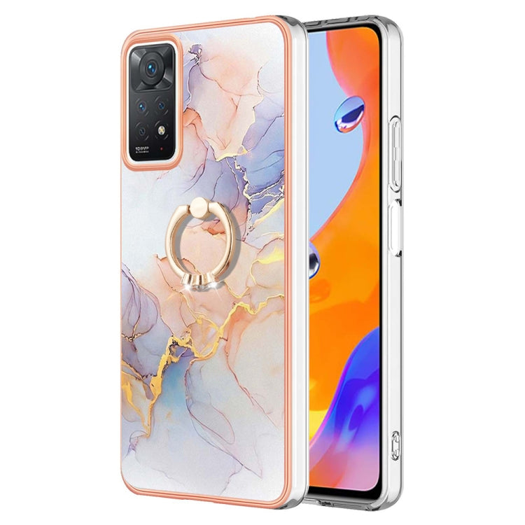 Electroplating IMD TPU Phone Case with Ring, For Xiaomi Redmi Note 9 / Redmi 10X 4G, For Xiaomi Redmi Note 11 China, For Xiaomi Redmi Note 11 Pro China, For Xiaomi Redmi Note 11 Pro 5G / 4G Global, For Xiaomi Redmi Note 11S / Note 11 Global